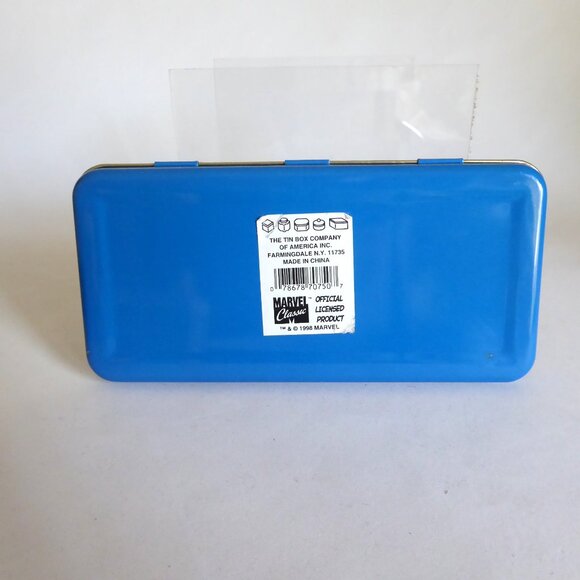 VINTAGE NEW 1998 MARVEL COMICS FANTASTIC FOUR 4 TIN CONTAINER PENCIL PEN CASE - Picture 2 of 10